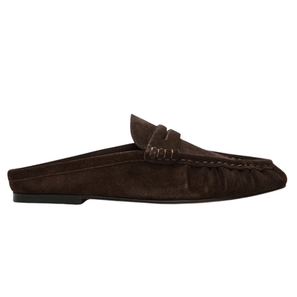 chocolate brown suede