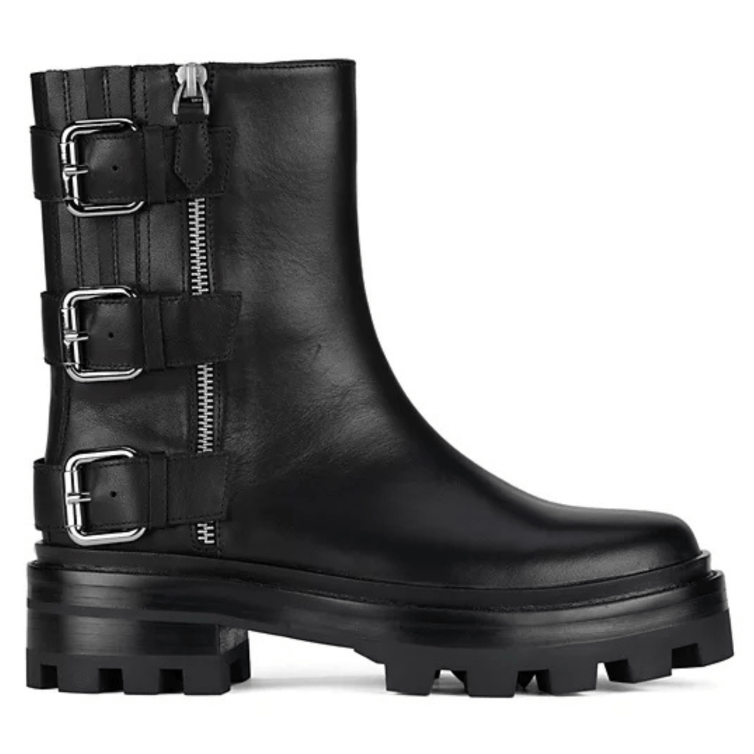 black leather