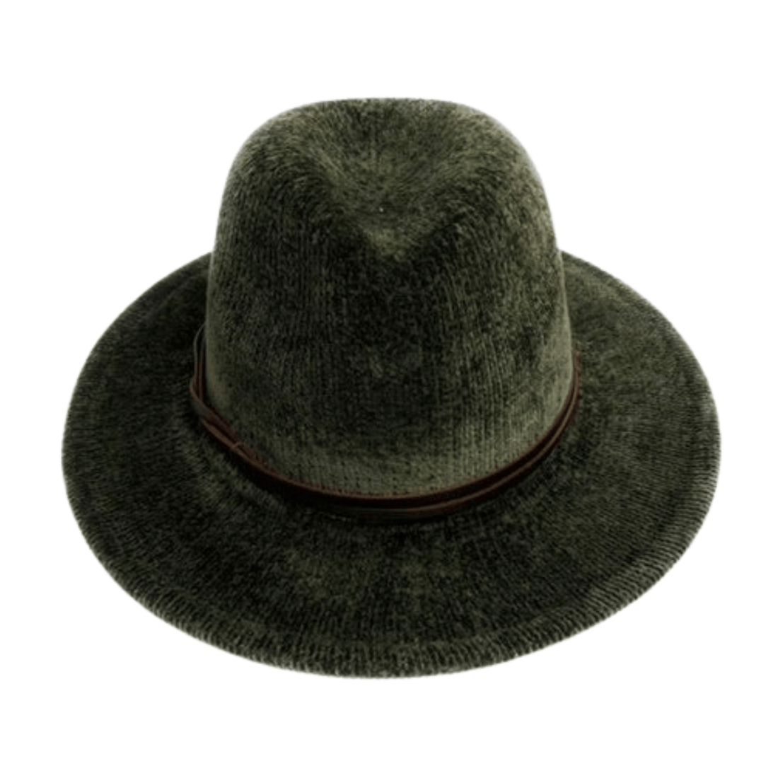 Shihreen Chenille Fedora, Olive