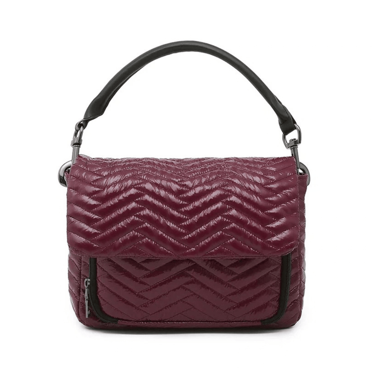 glossy burgundy