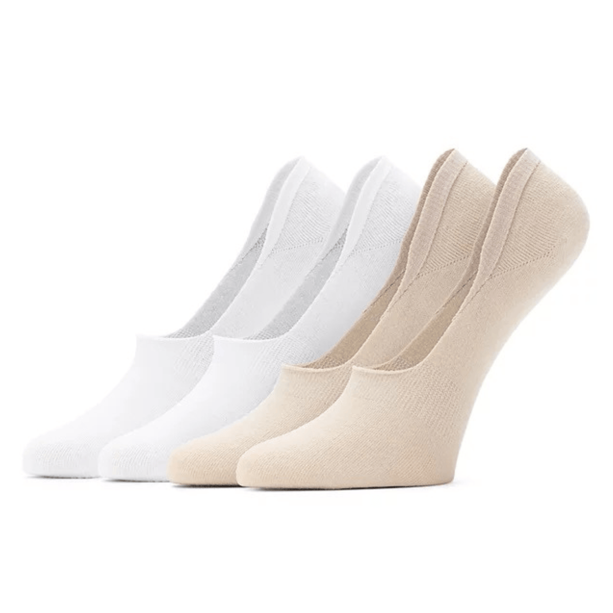 Hue Cotton Sneaker Liner 2 Pack, sandbar