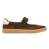 dark brown suede