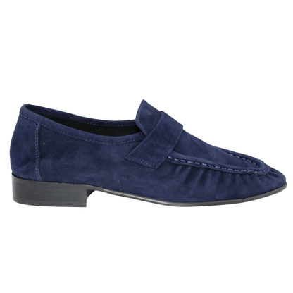 navy suede