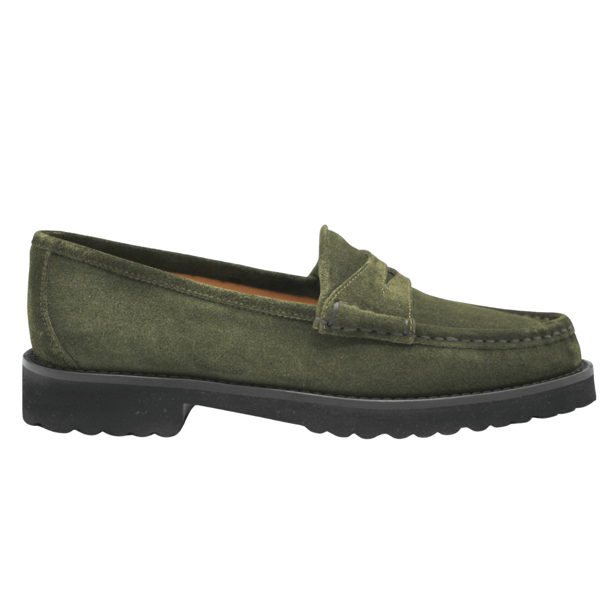 olive suede