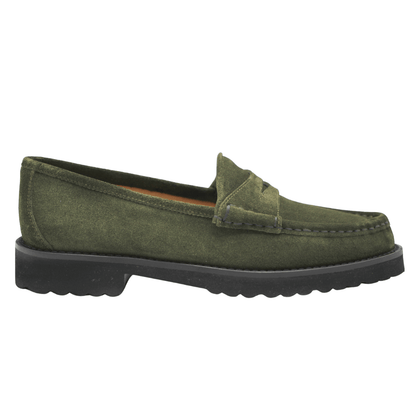 olive suede