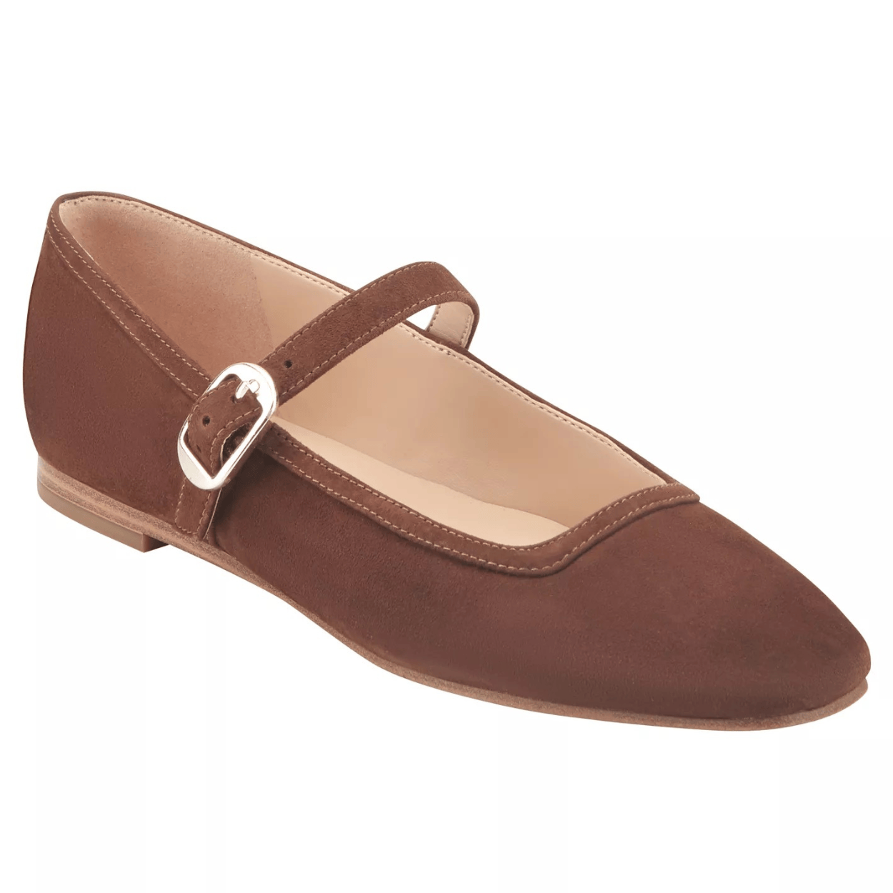 medium brown suede