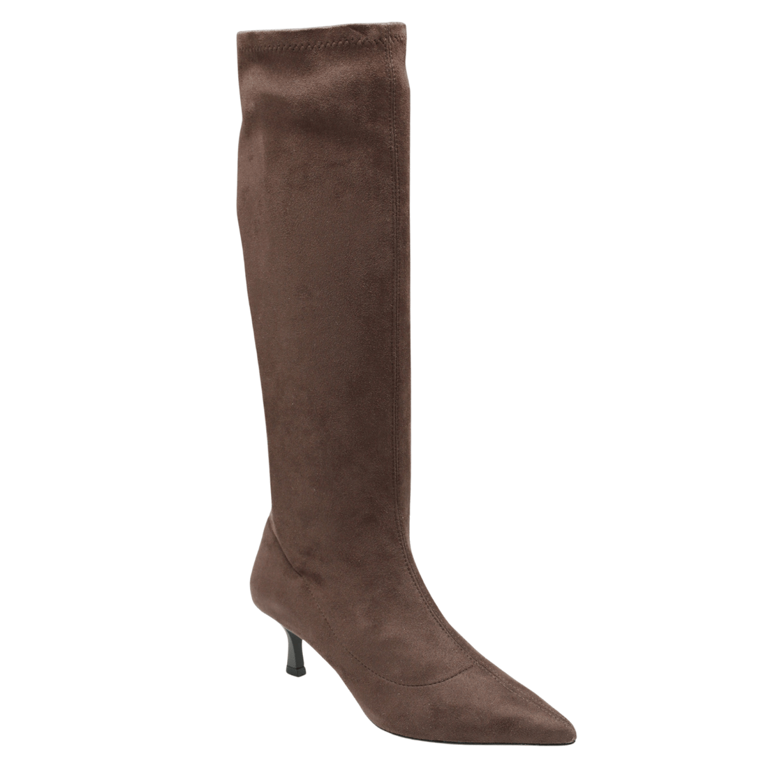 Gianmarco F. Bethany Heeled Boot, Brown Suede – alternate view