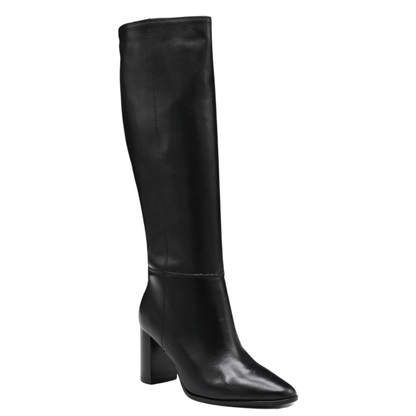 black leather