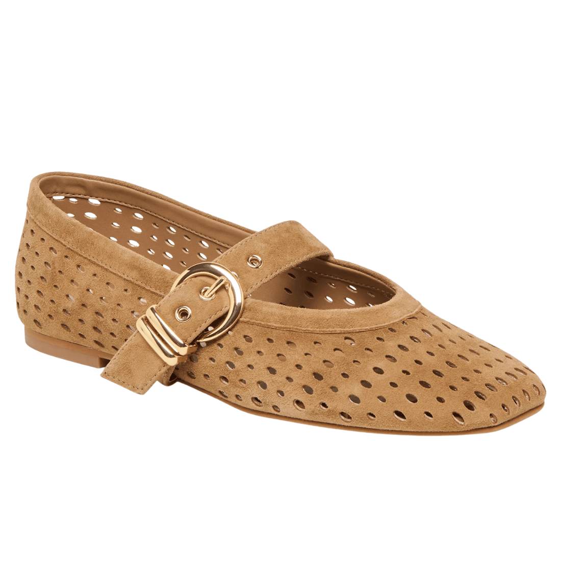 light brown suede