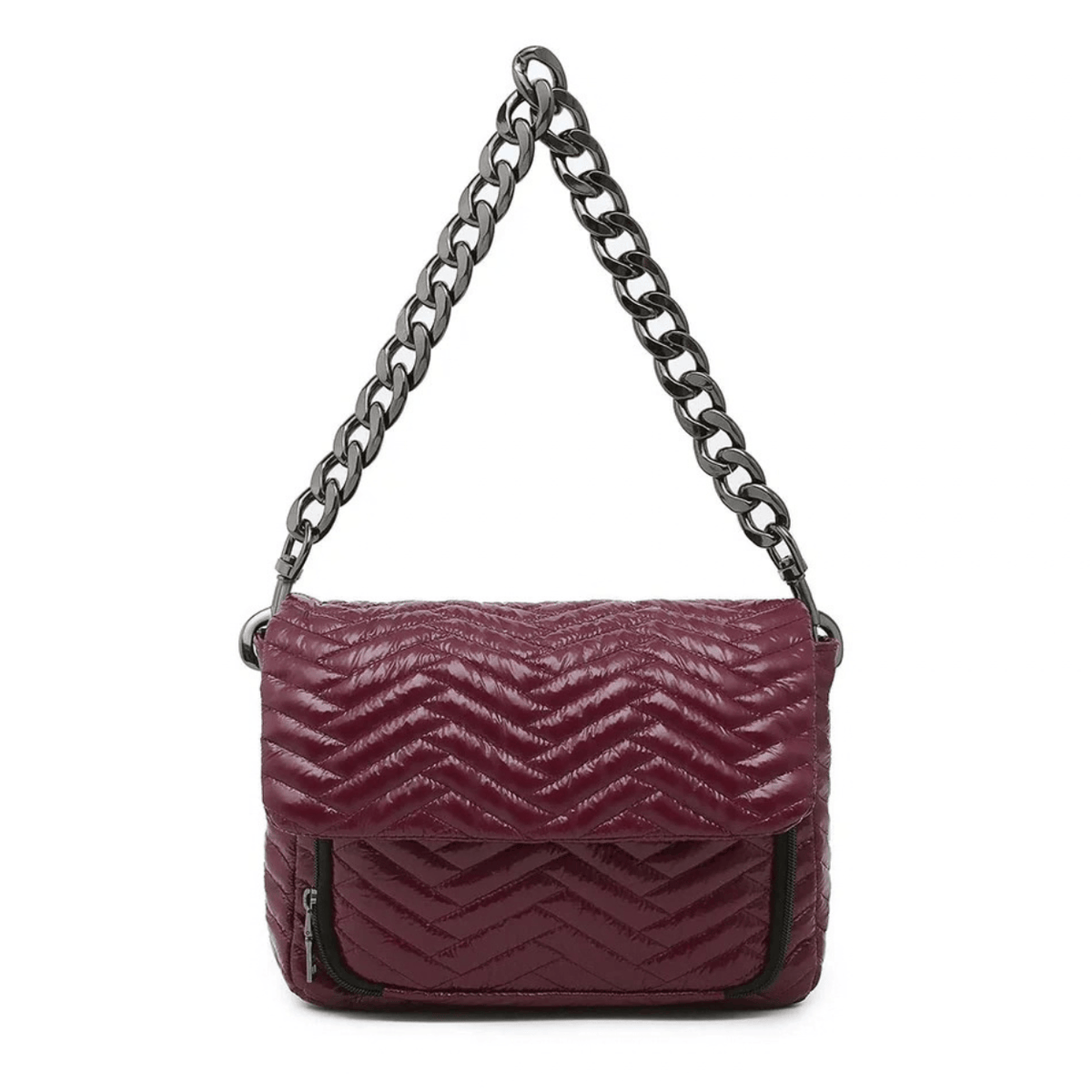 glossy burgundy