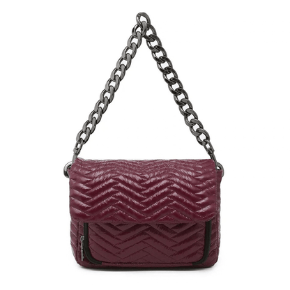 glossy burgundy