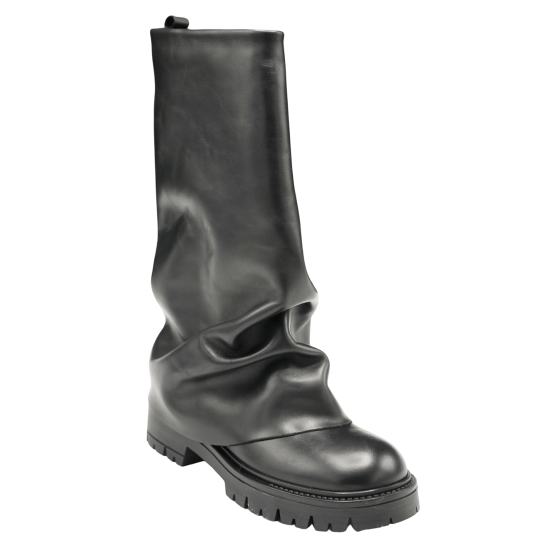 Scarpetelia Gregory Slouch Boot, Black Calf – alternate view