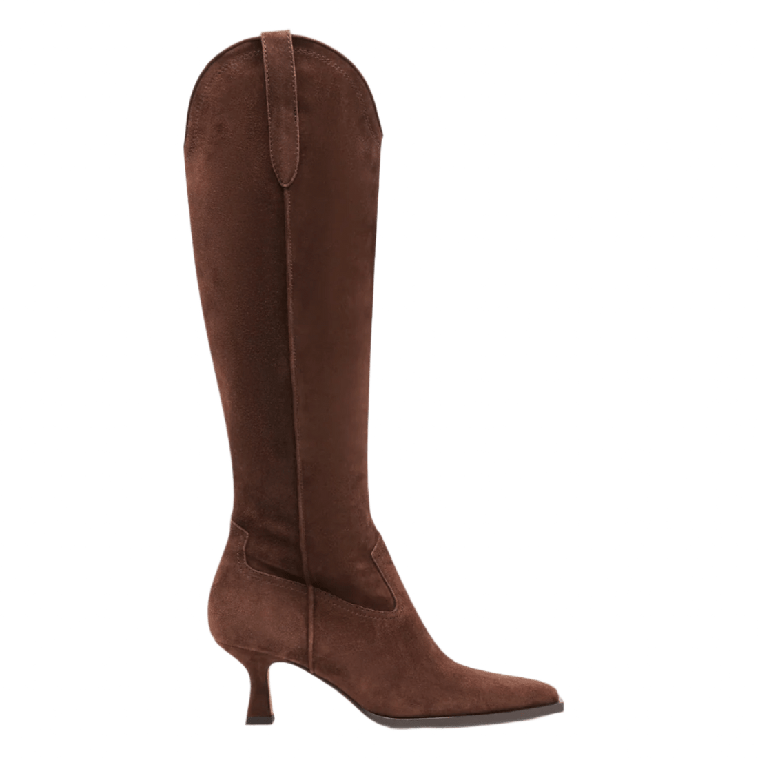 dark brown suede