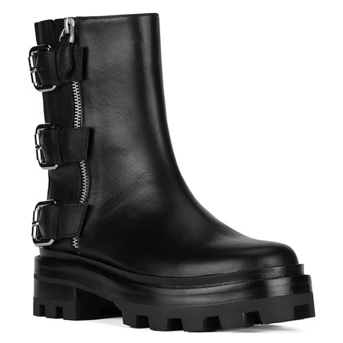 black leather