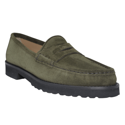 olive suede
