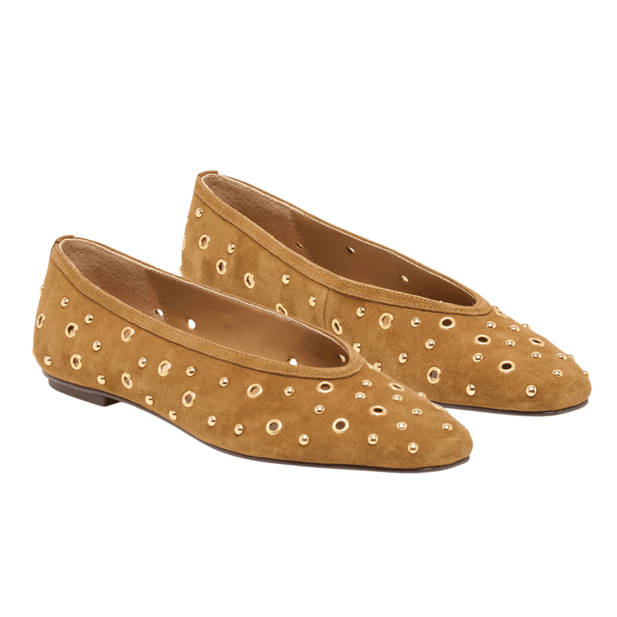 light brown suede