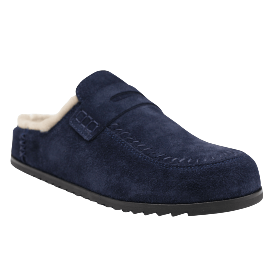 Nuyou Mona Shearling Clog, Navy – alternate view