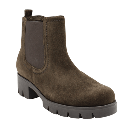 brown suede