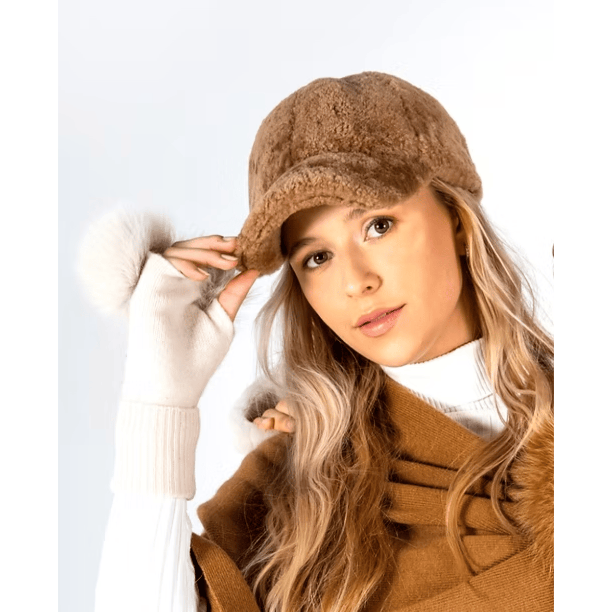 Mitchie's Matchings Lamb Baseball Cap, camel – view 3