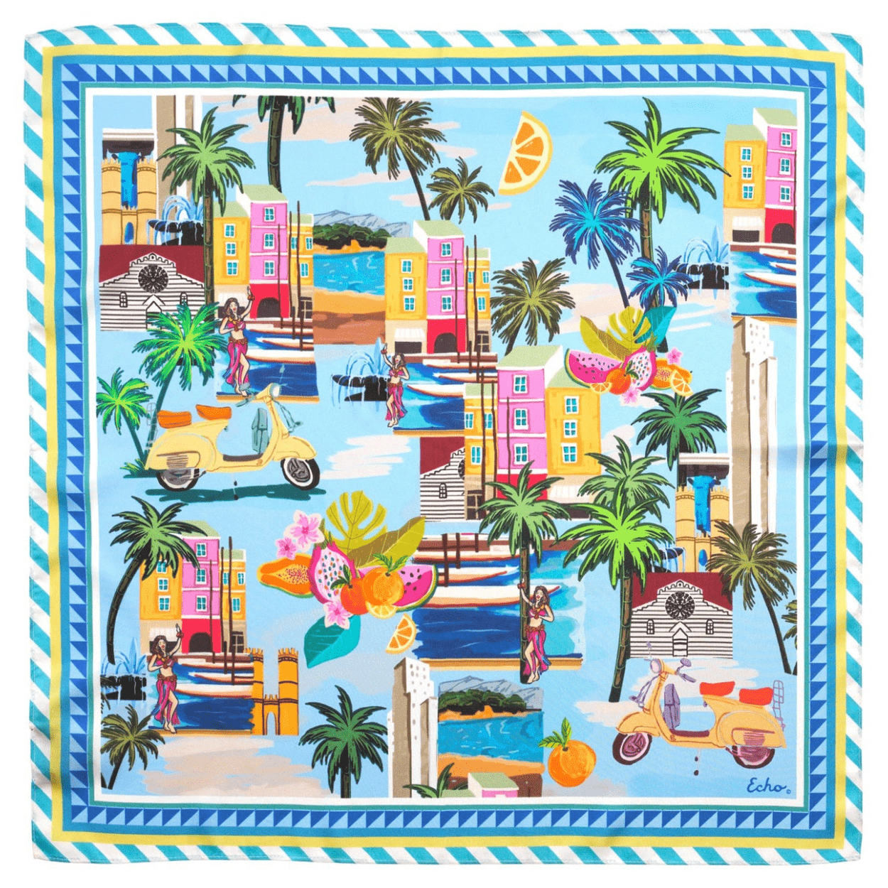 Positano Silk Bandana