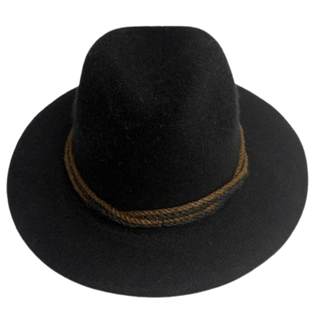 Shihreen Boiled Wool Fedora, Black