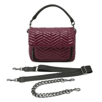 glossy burgundy