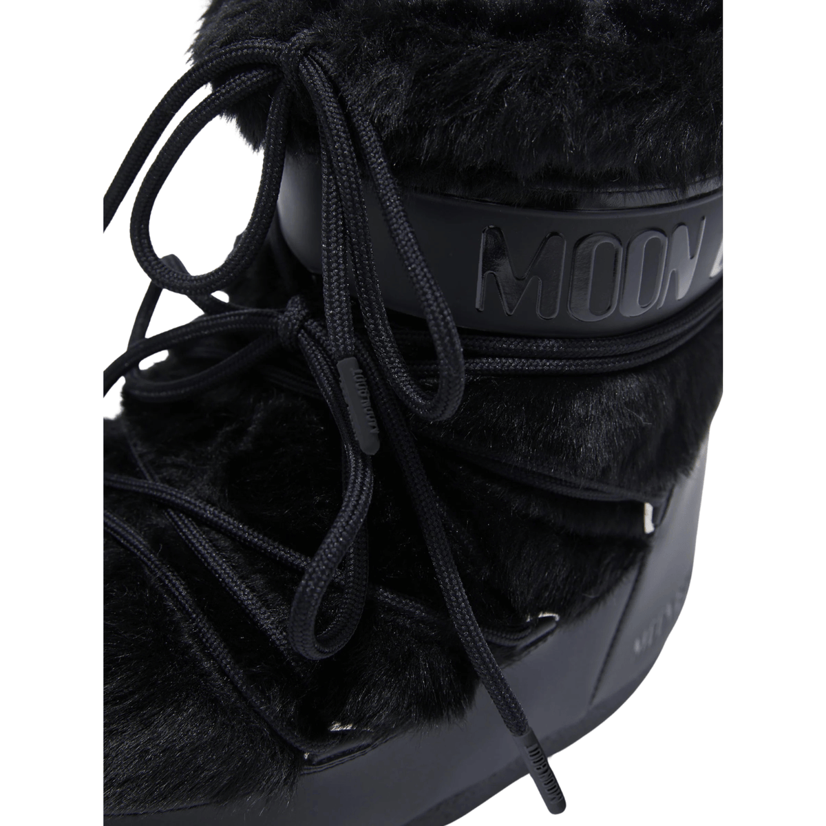 Moon Boot Icon Low Faux Fur Boot, black – view 4