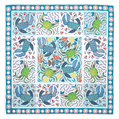 Crabby Silk Bandana