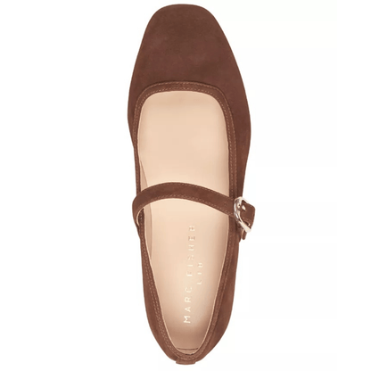 medium brown suede