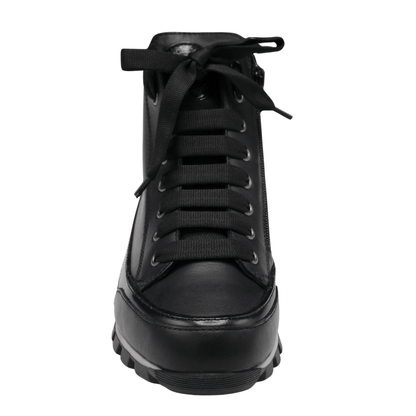 black leather