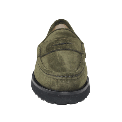 olive suede