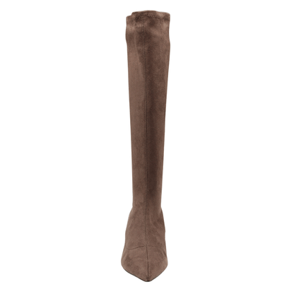 brown suede