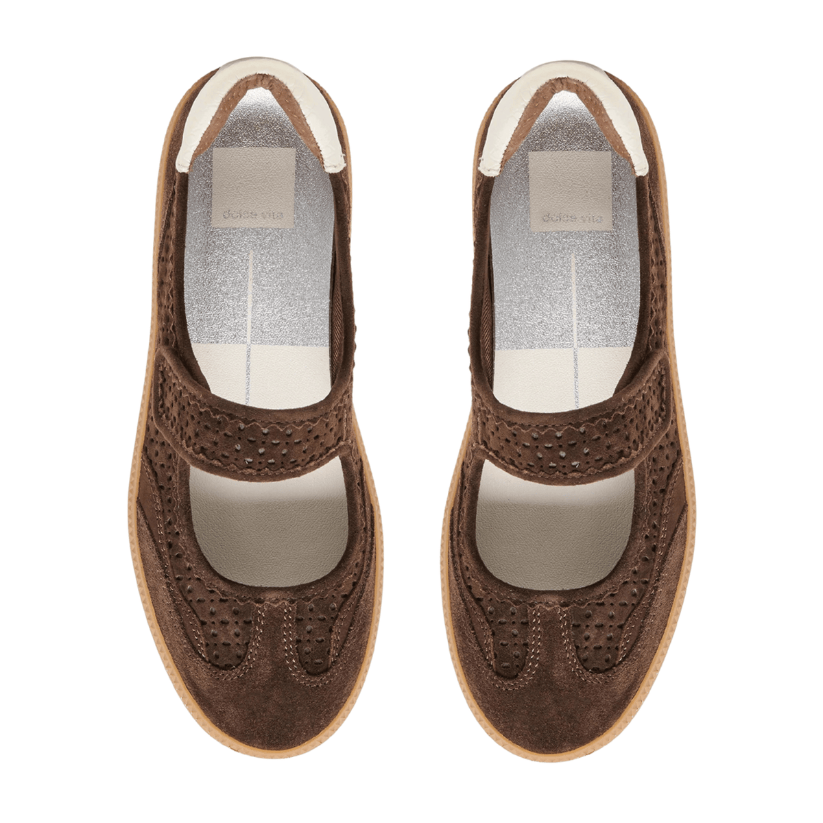 dark brown suede