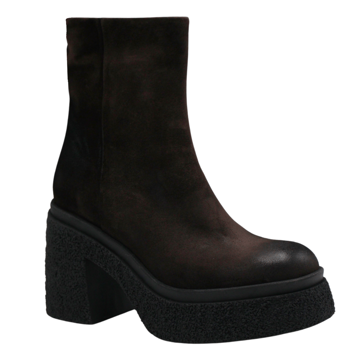 brown suede