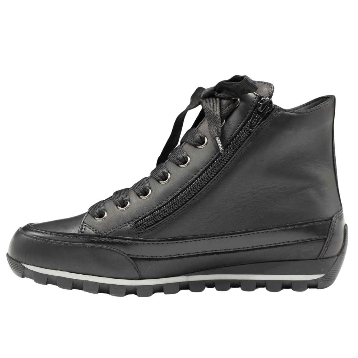 black leather