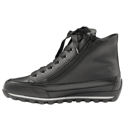 black leather