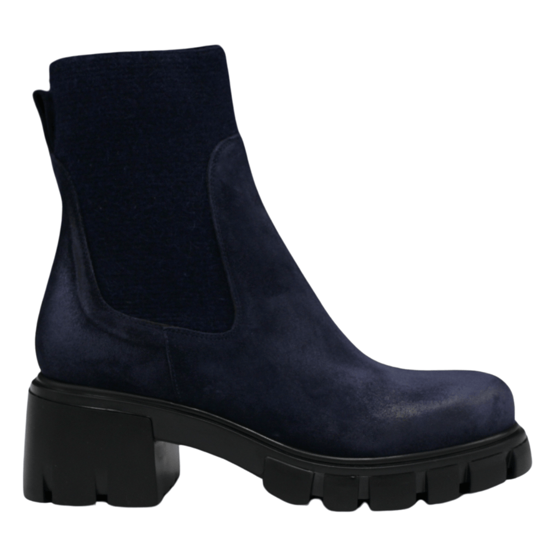navy suede
