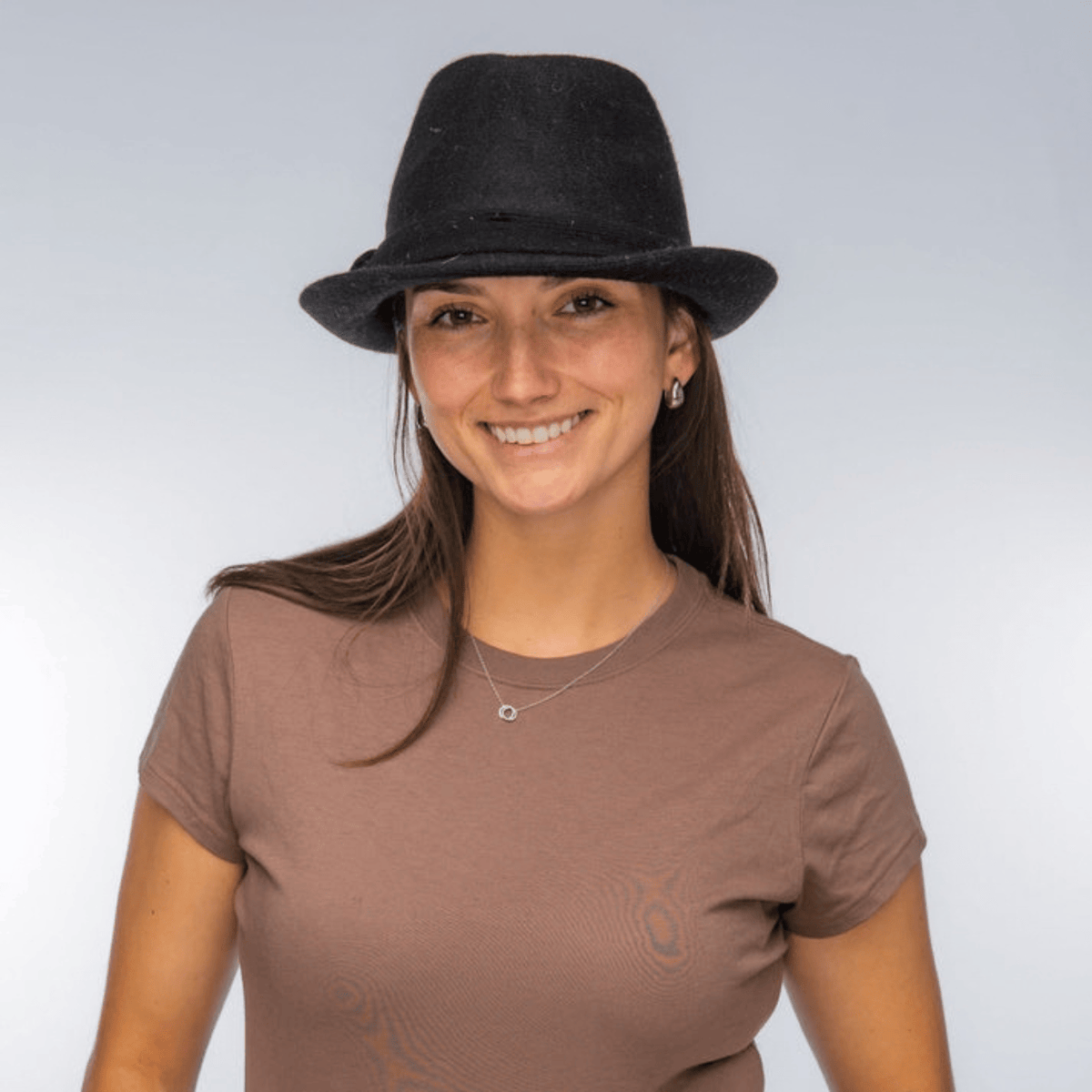 Shihreen Wool Small Fedora, black – view 4