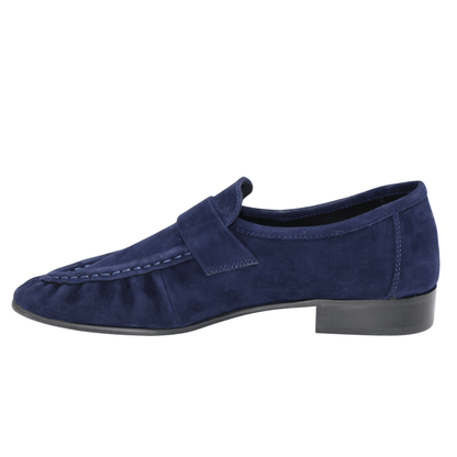 navy suede