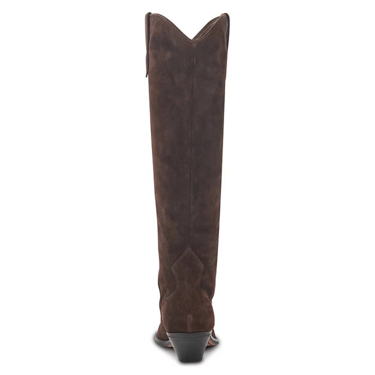 dark brown suede