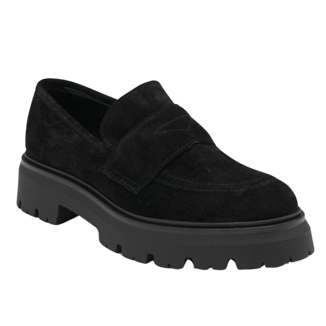 Gianluca Pisati Nina Loafer, Black Suede – alternate view