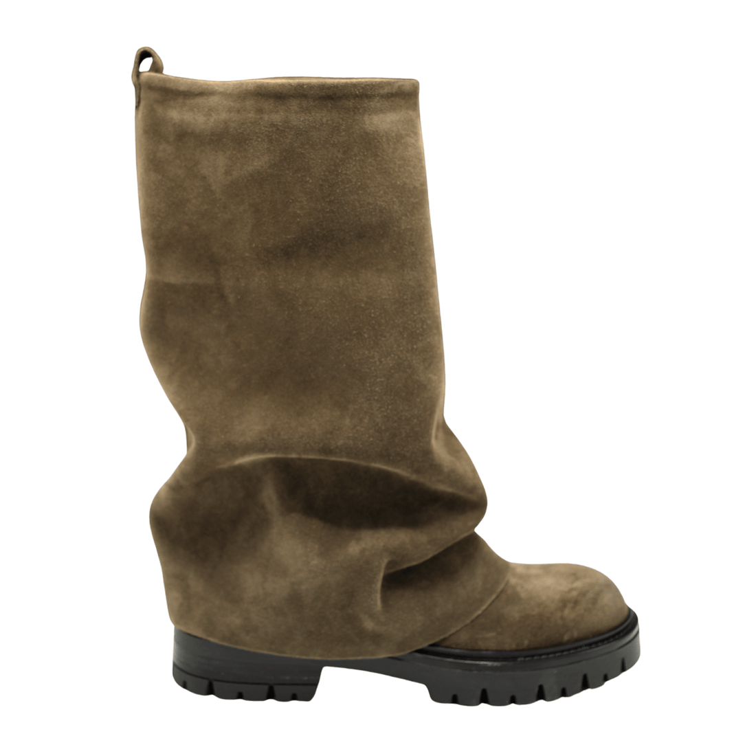 Scarpetelia Gregory Slouch Boot, Taupe Suede