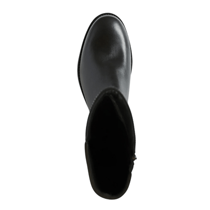 black leather