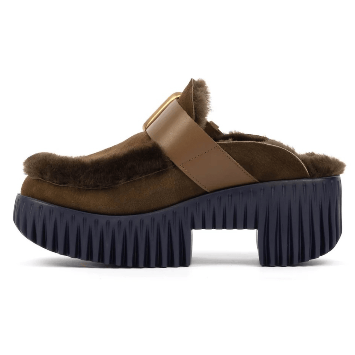 4CCCCEES Plia Amber Platform Mule, choco – view 5