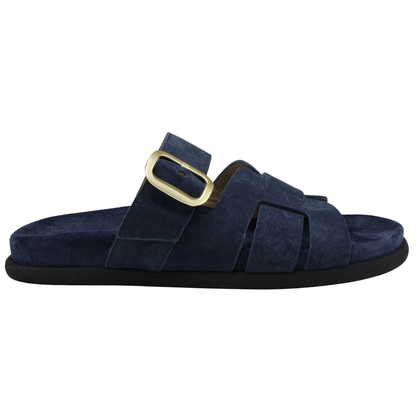 navy suede