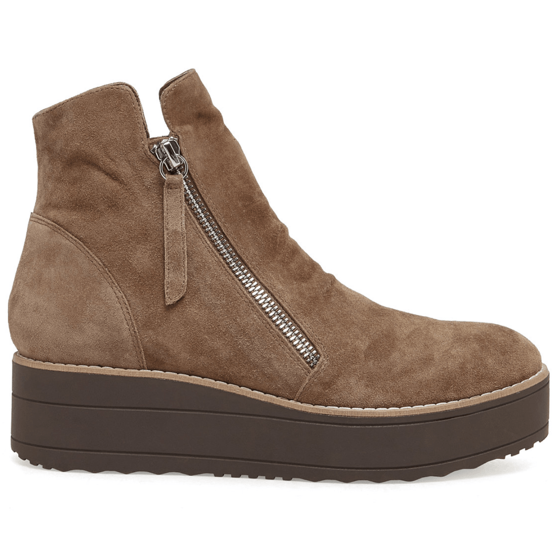 dark tan suede