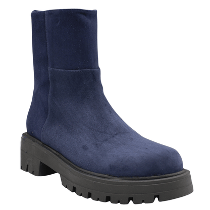 navy suede