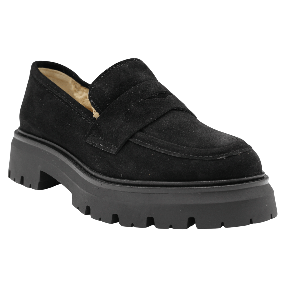 Gianluca Pisati Tania Loafer, Black Suede – alternate view