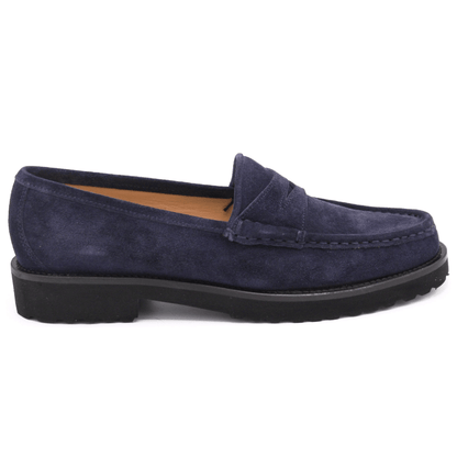 navy suede