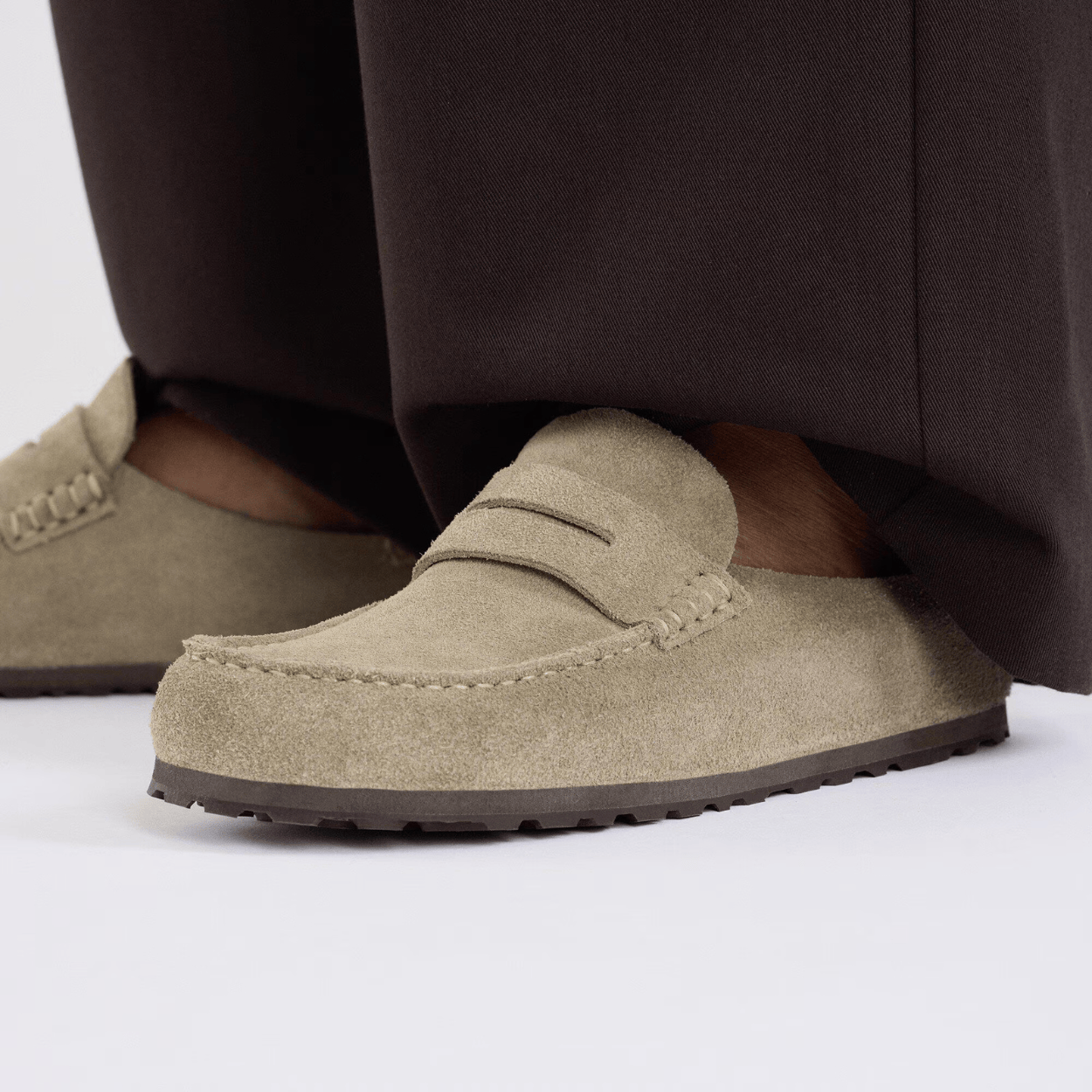 taupe suede